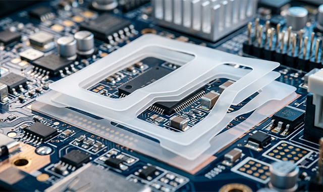 Insulation gasket application using half-foggy PET substrate